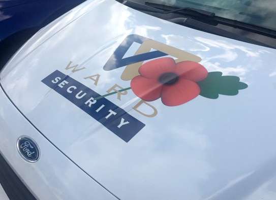 Ward Security Add Poppy To Vehicles To Mark 100th Centenary