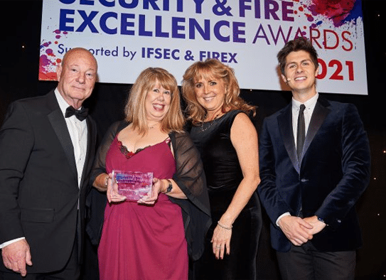 Ward are awarded the Inspiration in HR Award at the Security & Fire Excellence Awards 2021