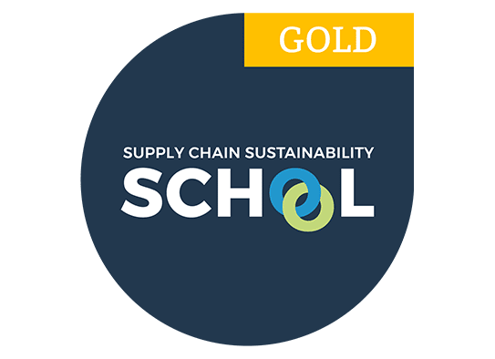 Ward has been awarded Gold status from the Supply Chain Sustainability School